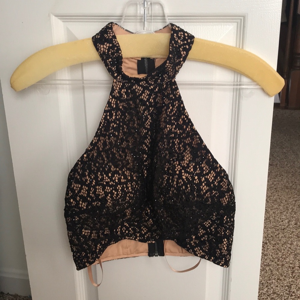 Black 2 piece prom dress